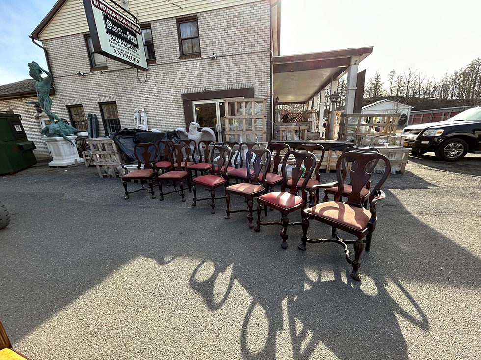 Thumbnail: 14 Antique Rosewood Dining Chairs