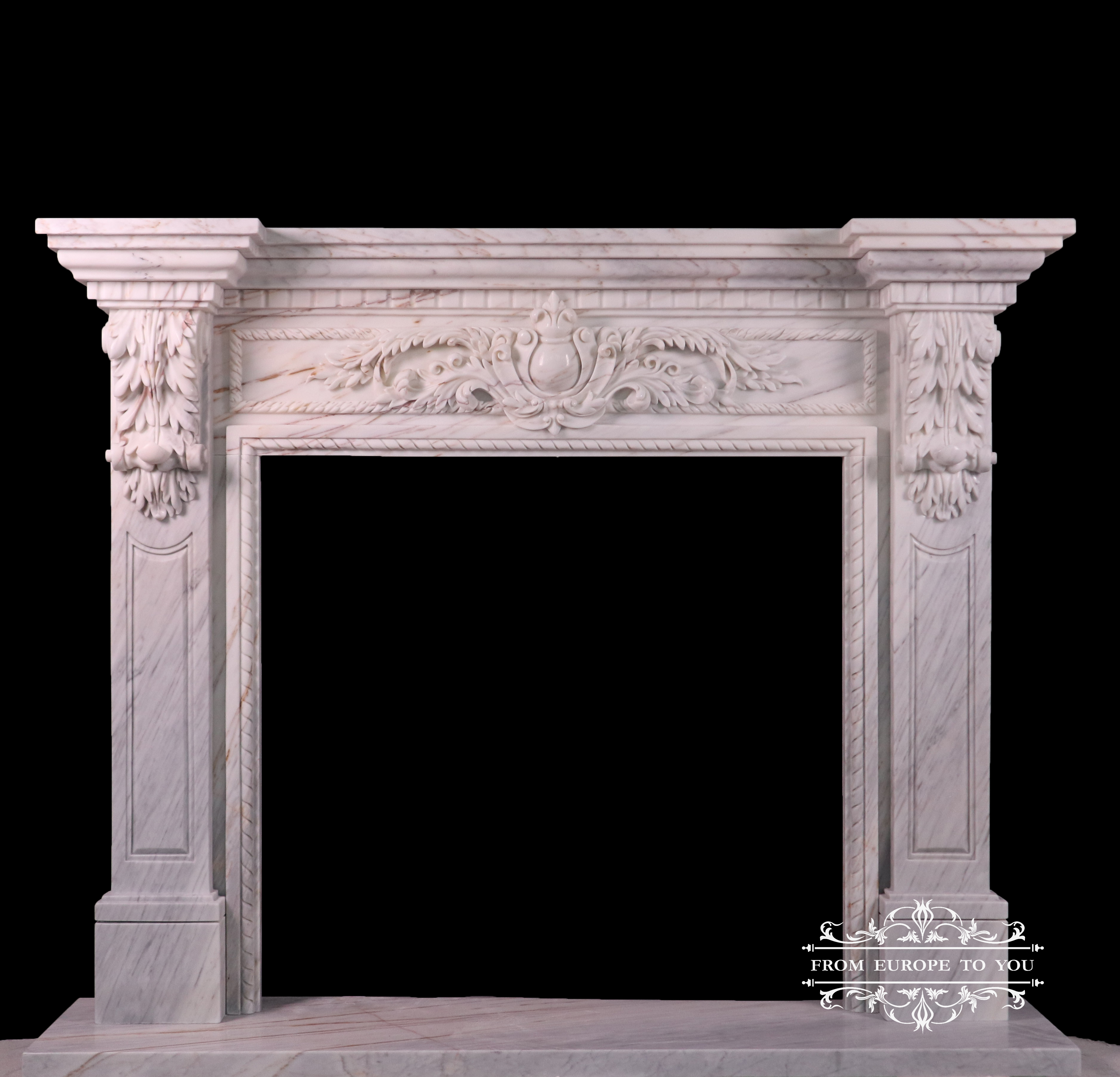 French Style Marble Fireplace Mantel