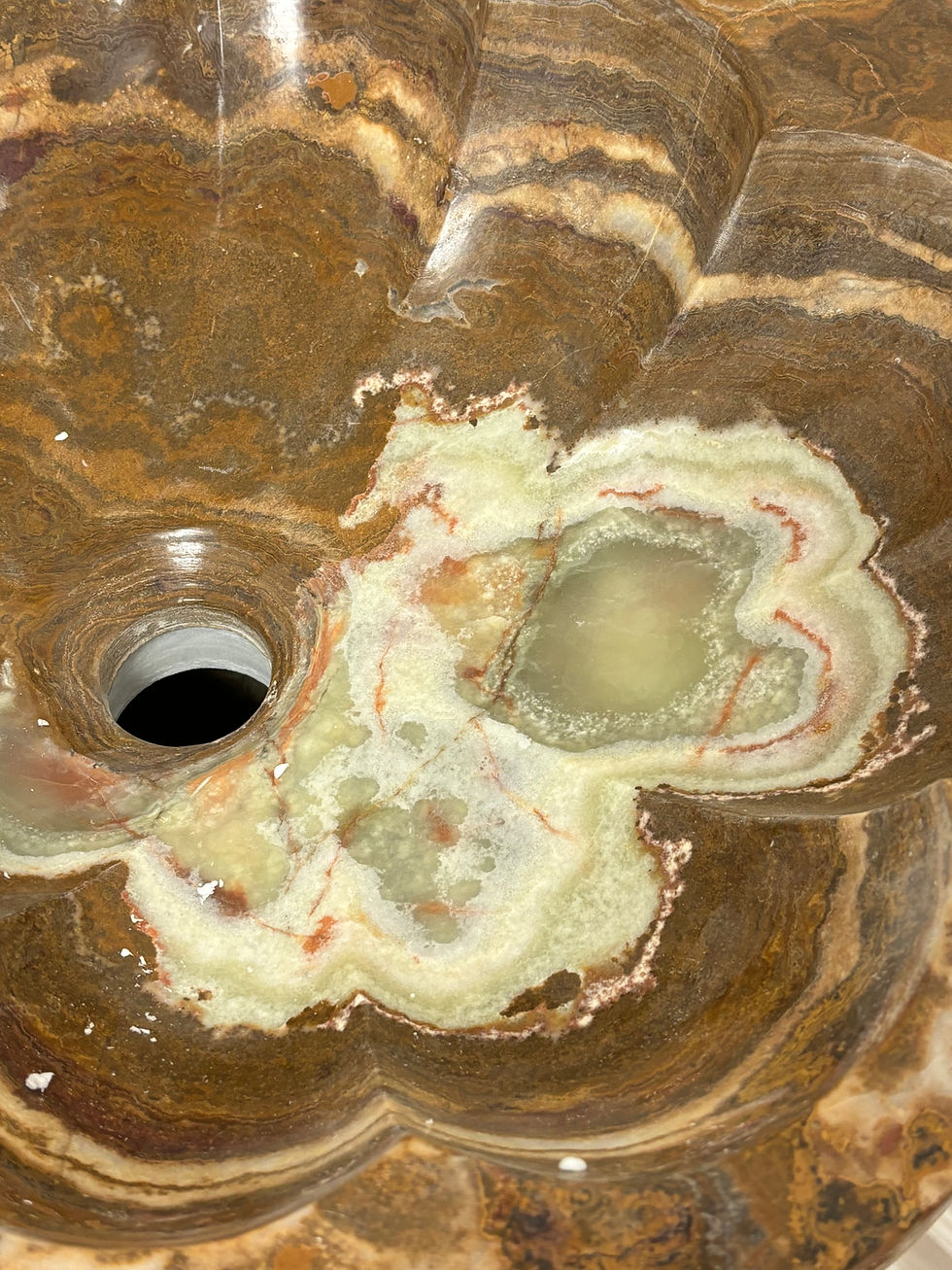Thumbnail: Brown Onyx Pedestal Designer Sink