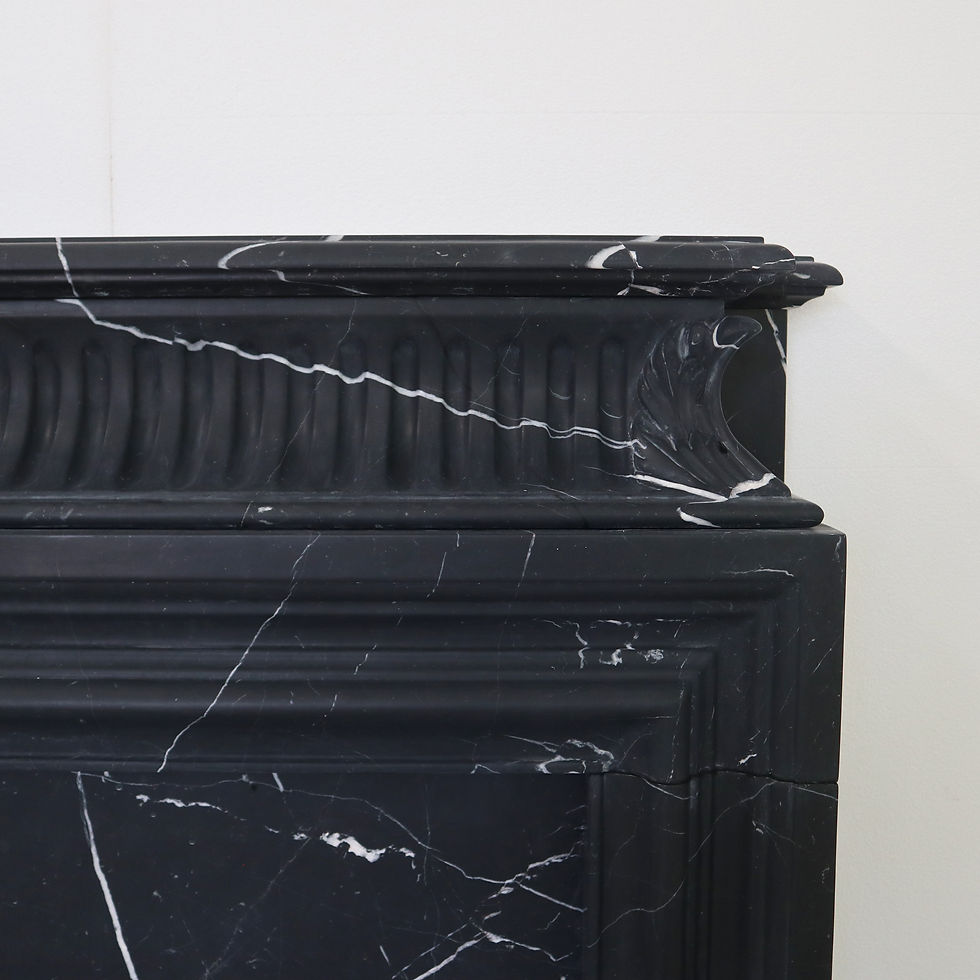 Thumbnail: Marble Nero Designer Fireplace Mantel
