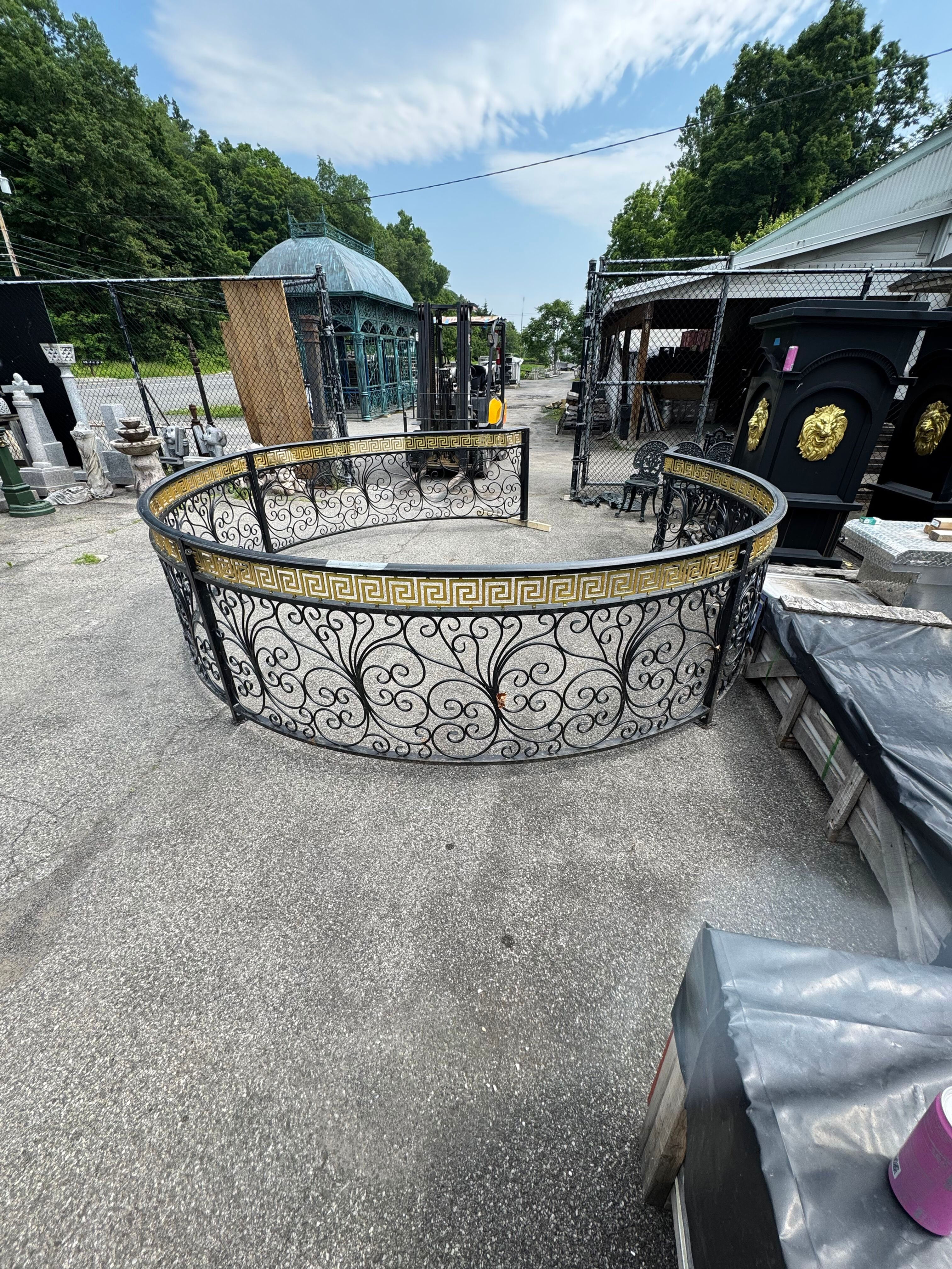 Wrought Iron Circular Hot Tub Surround
