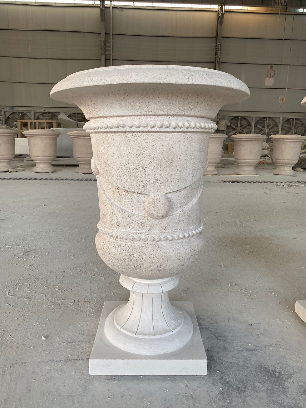 Thumbnail: Portuguese Limestone Camilo Carved Urns