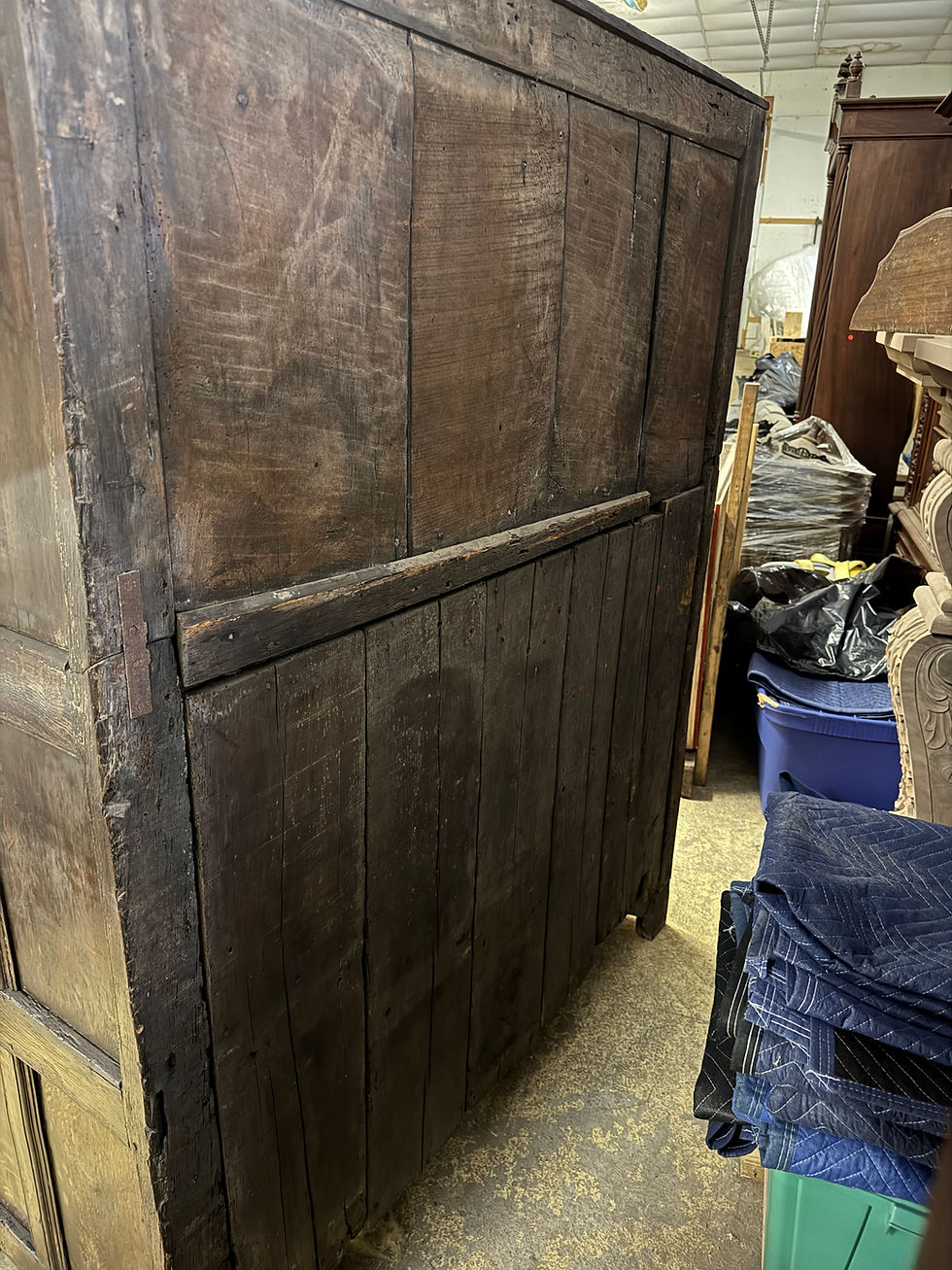 Thumbnail: 18th. Century Antique  Inlaid Dutch Press Cupboard