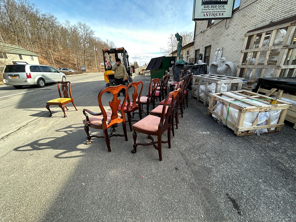 Thumbnail: 14 Antique Rosewood Dining Chairs