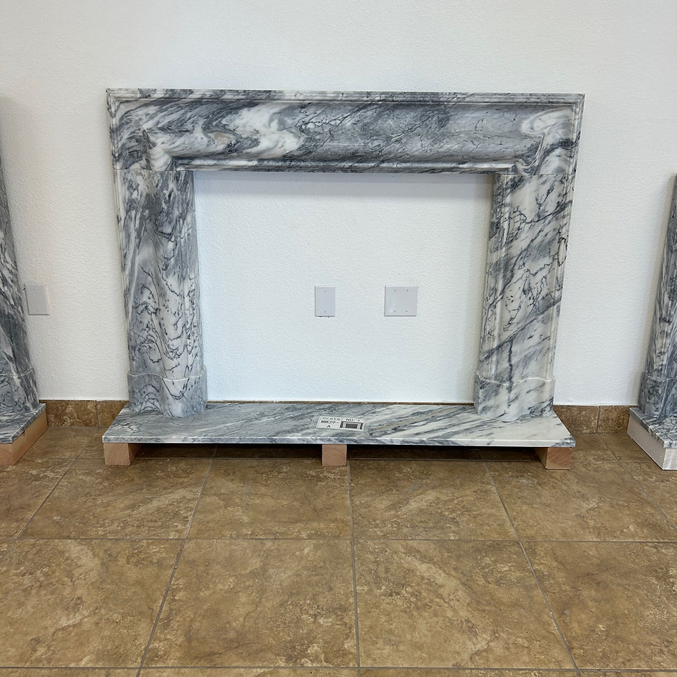 Thumbnail: Mid Century Modern Italian Marble Fireplace