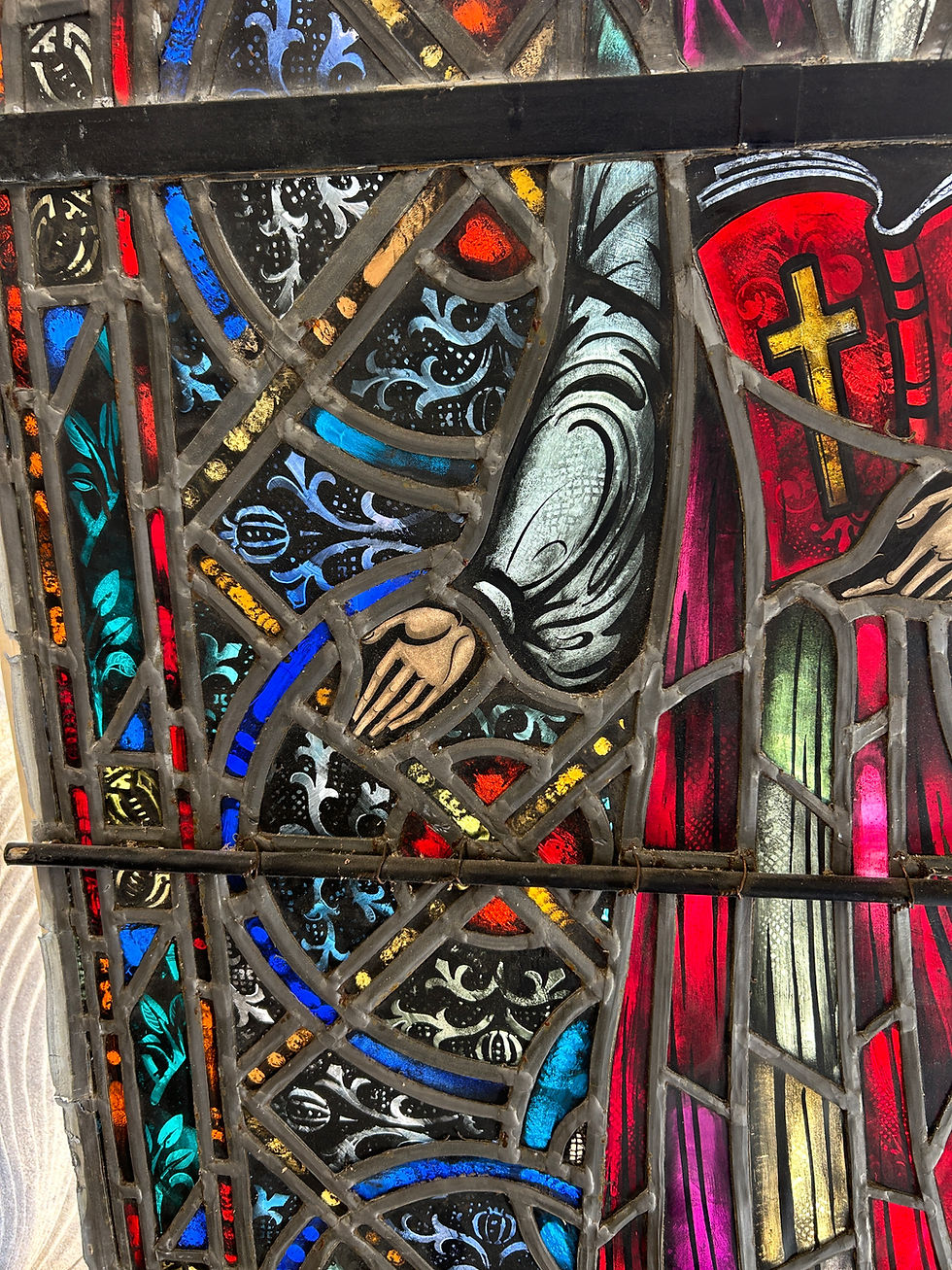 Thumbnail: Antique Stained Glass Matthew Parker Church Window