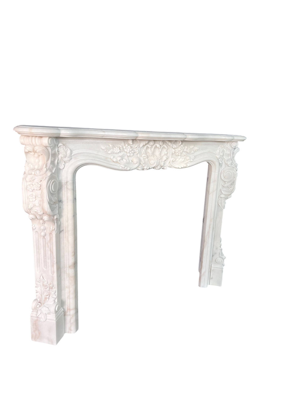 Thumbnail: Marble French Style Fireplace Mantel