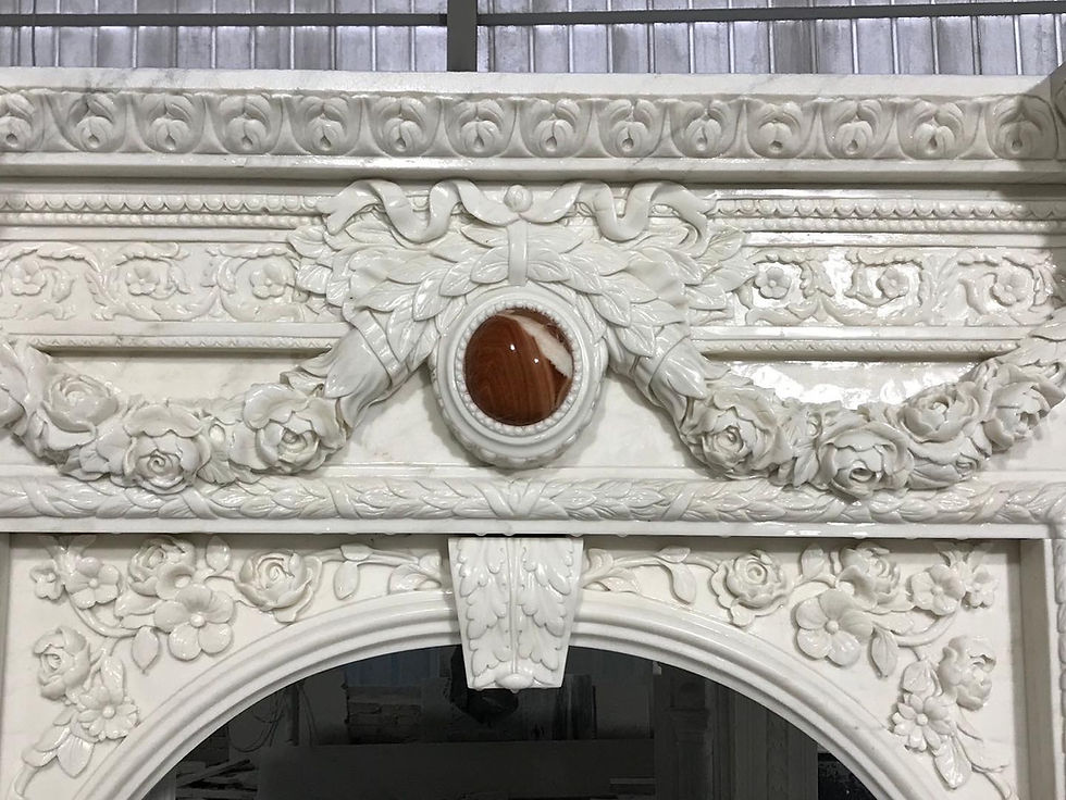 Thumbnail: Marble Fireplace Mantel