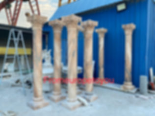 Marble Cornithian Carved Columns