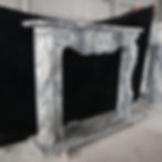Thumbnail: French Style Italian Marble Fireplace Mantel
