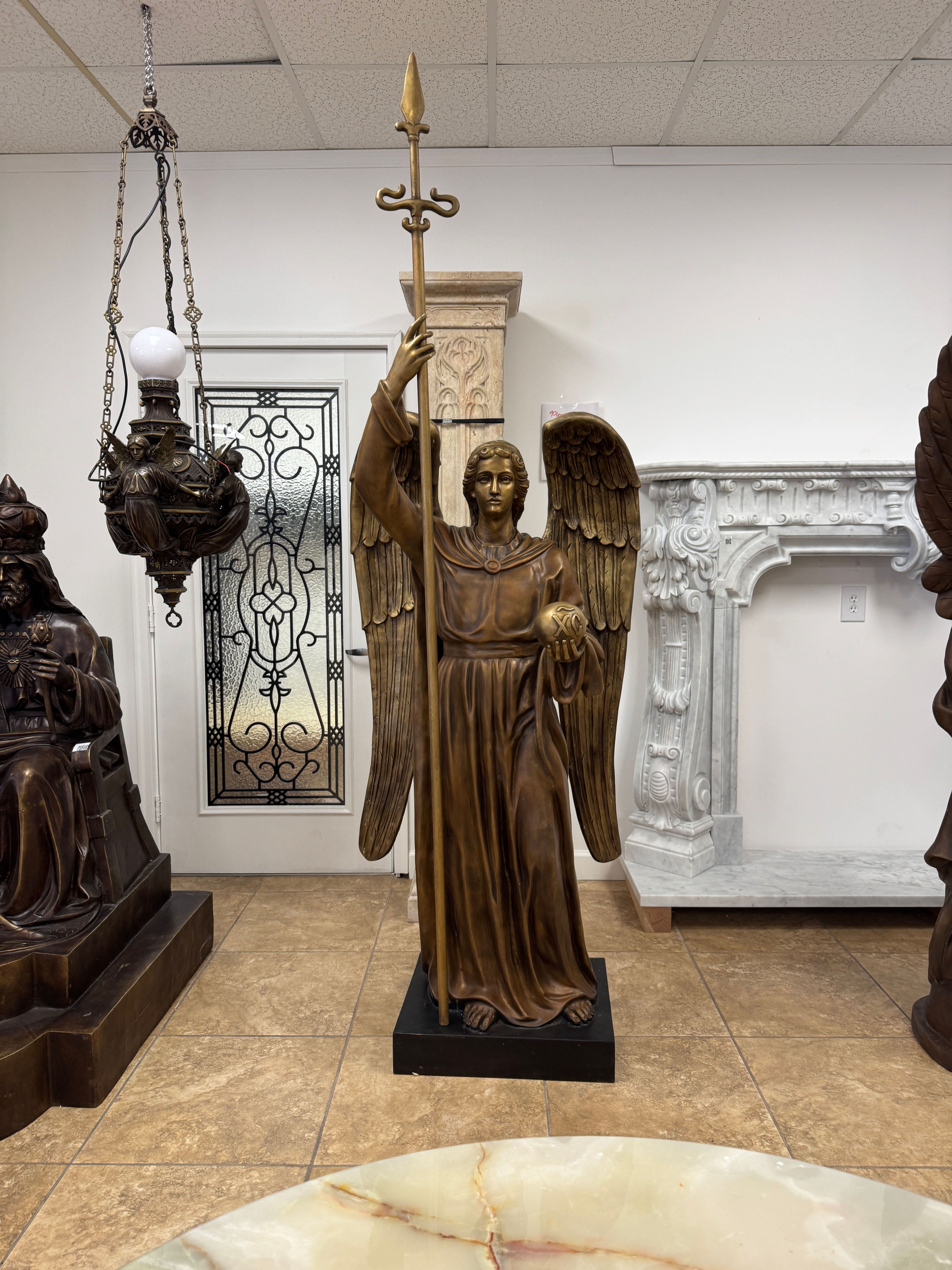 Bronze Angel the Protector of Christ Statue