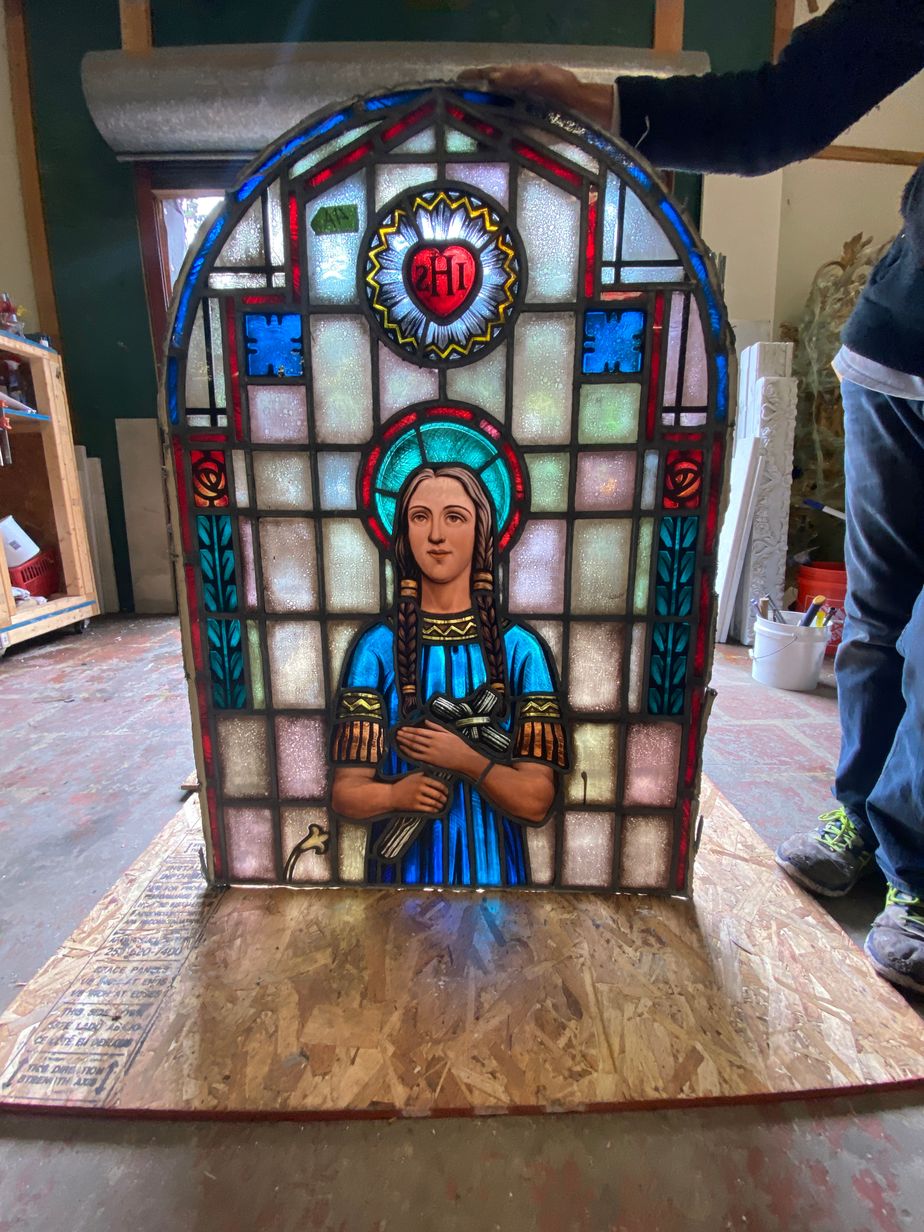 Stained Glass Pocahontas Church Window