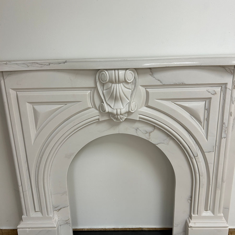 Thumbnail: Marble Victorian Style Fireplace Mantel