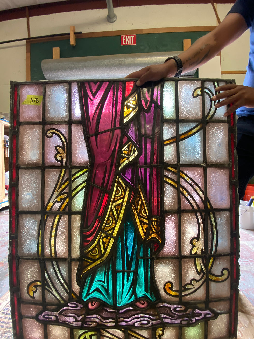 Thumbnail: Stained Glass St. Lucy Church Window