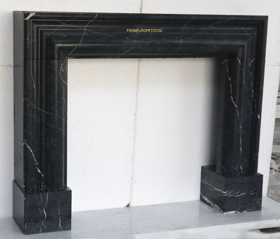 Thumbnail: Mid Century Modern Nero Marquina Fireplace