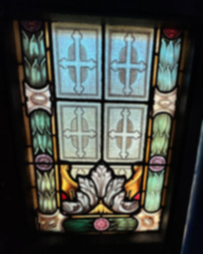 Antique Stained Glass 125 Year Old Church Window