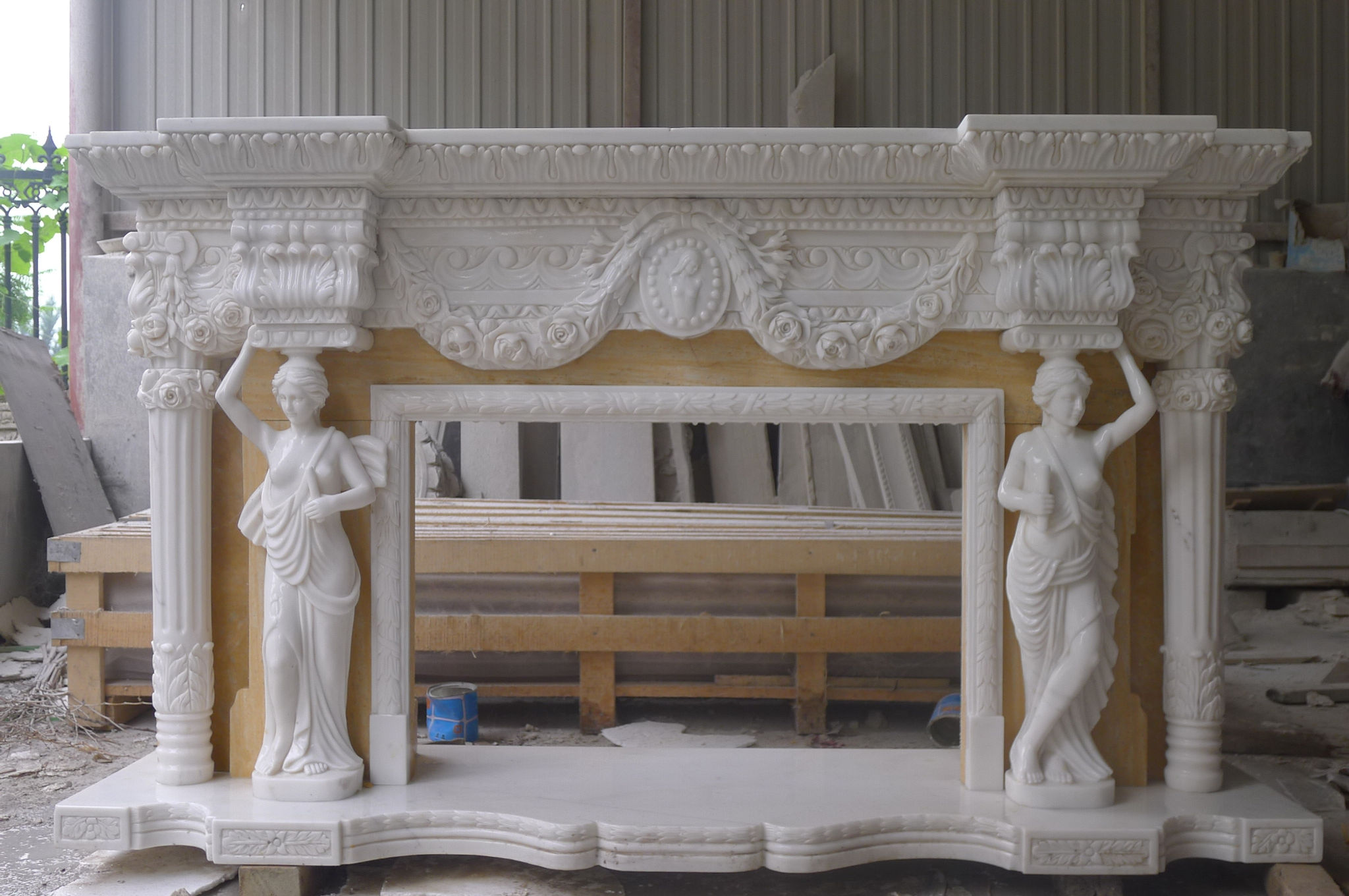 Marble Fireplace Mantel