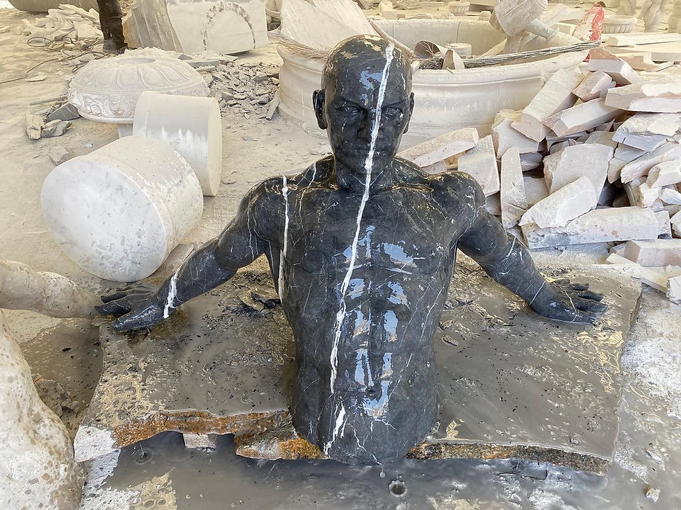 Marble Torso Statue