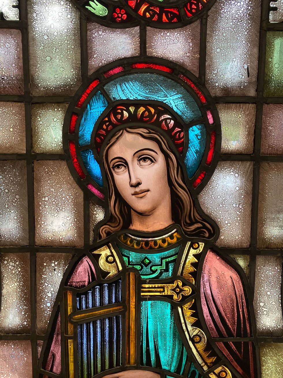 Thumbnail: Stained Glass St. Lucy Church Window