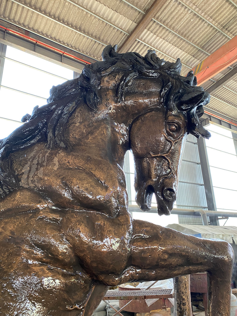 Thumbnail: Lifesize Bronze Horse Statue