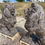 Thumbnail: Carved Marble Seated Estate Lions