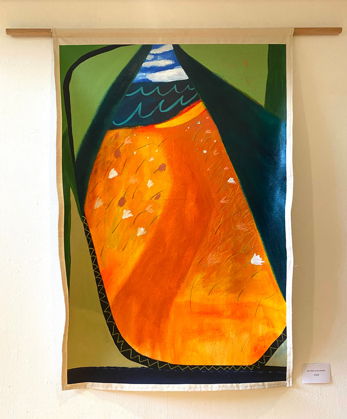 My Tent is my Palace - Acrylic Oil on Canvas - 2022 - Orla Stevens .jpeg
