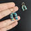 Thumbnail: Teal Ocean Arch Earrings