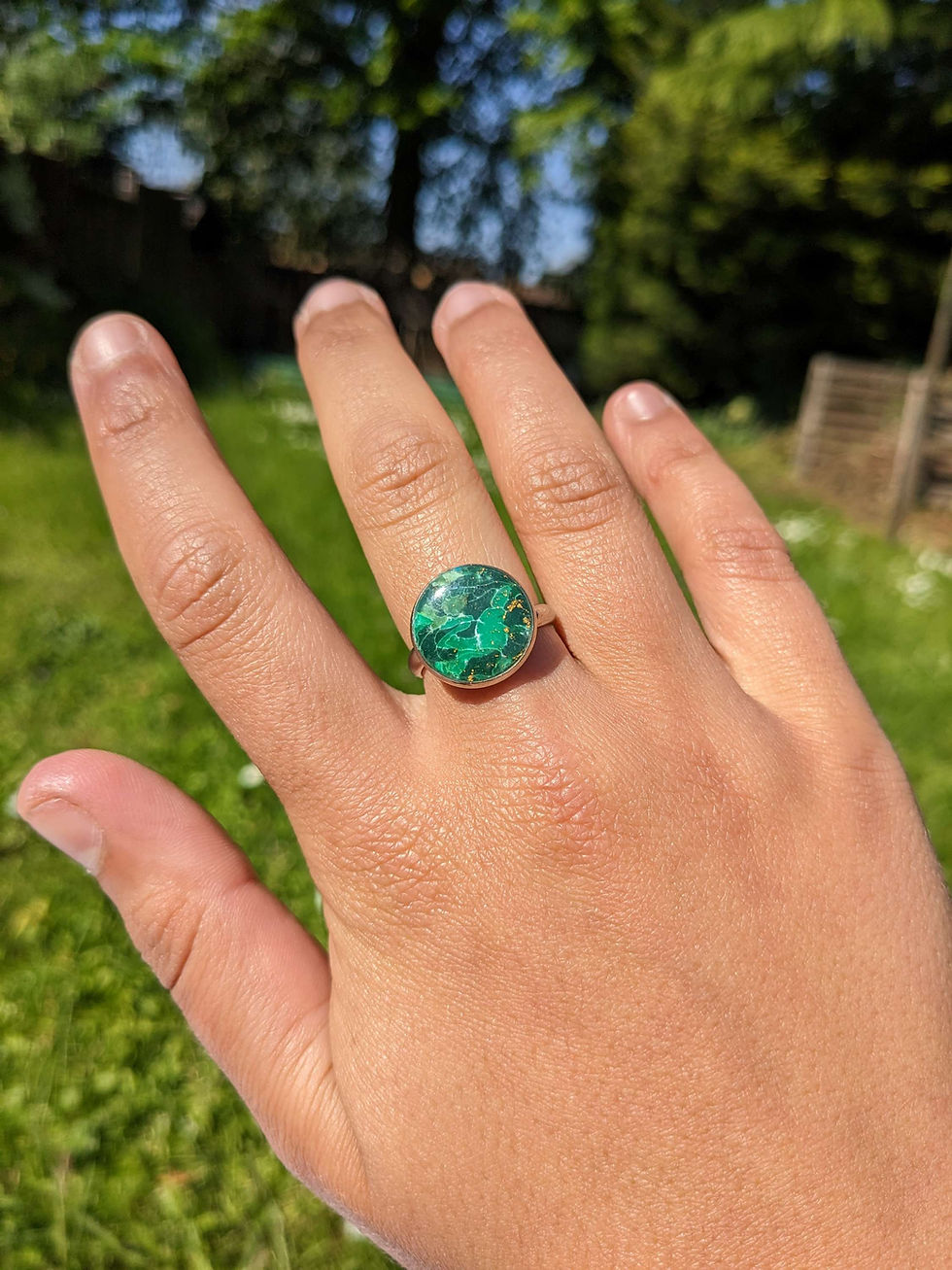 Thumbnail: Emerald Marble Ring 1 - Large Tray