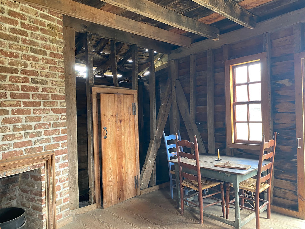An inside view of Laurel Branch shows the need for repairs to the building's roof.