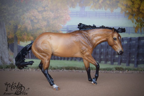 Buckskin CM Breyer Bobby Jo painted by Amanda Dionne