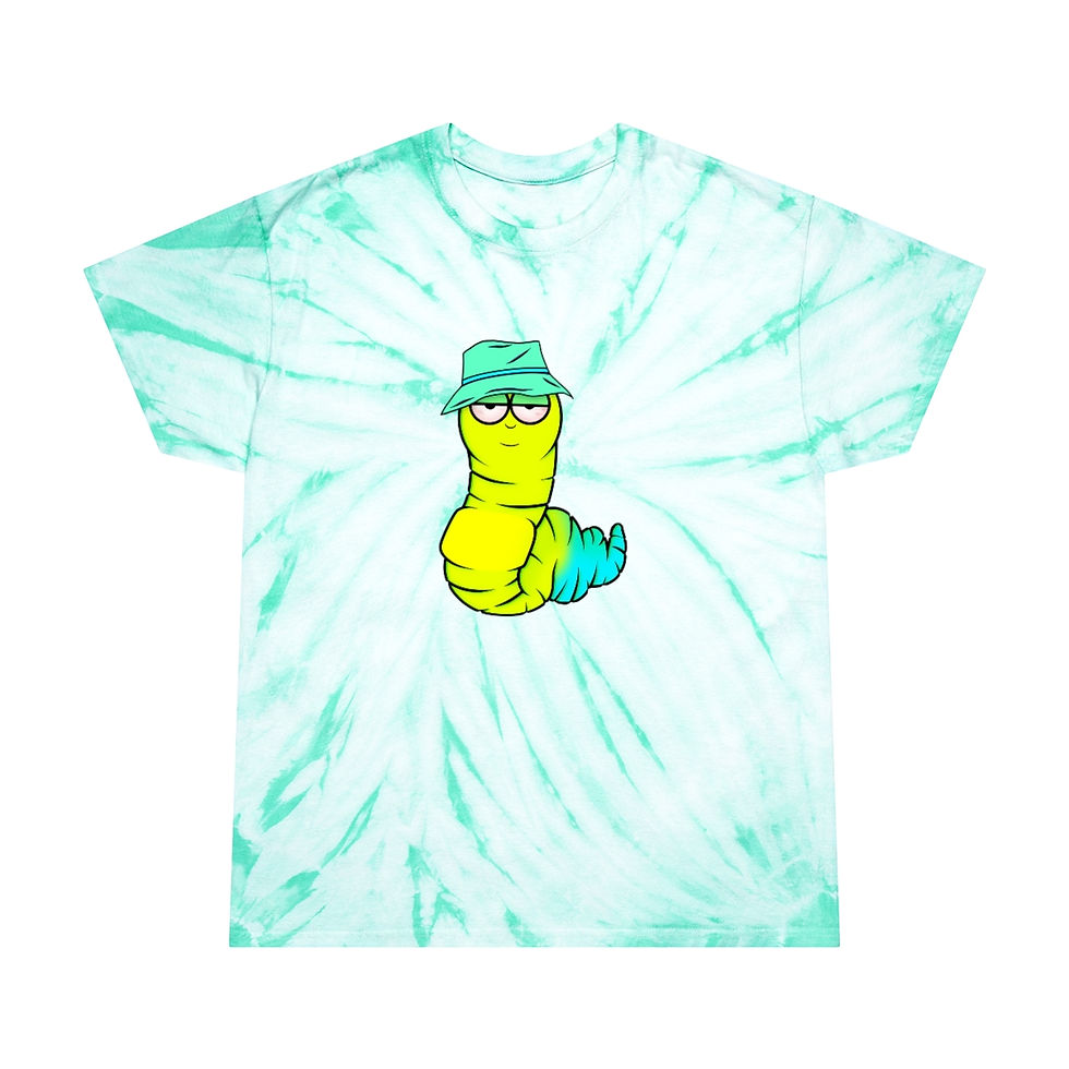 Thumbnail: Sugar High Gummy Worm, Cyclone Tie-Dye Tee Shirt
