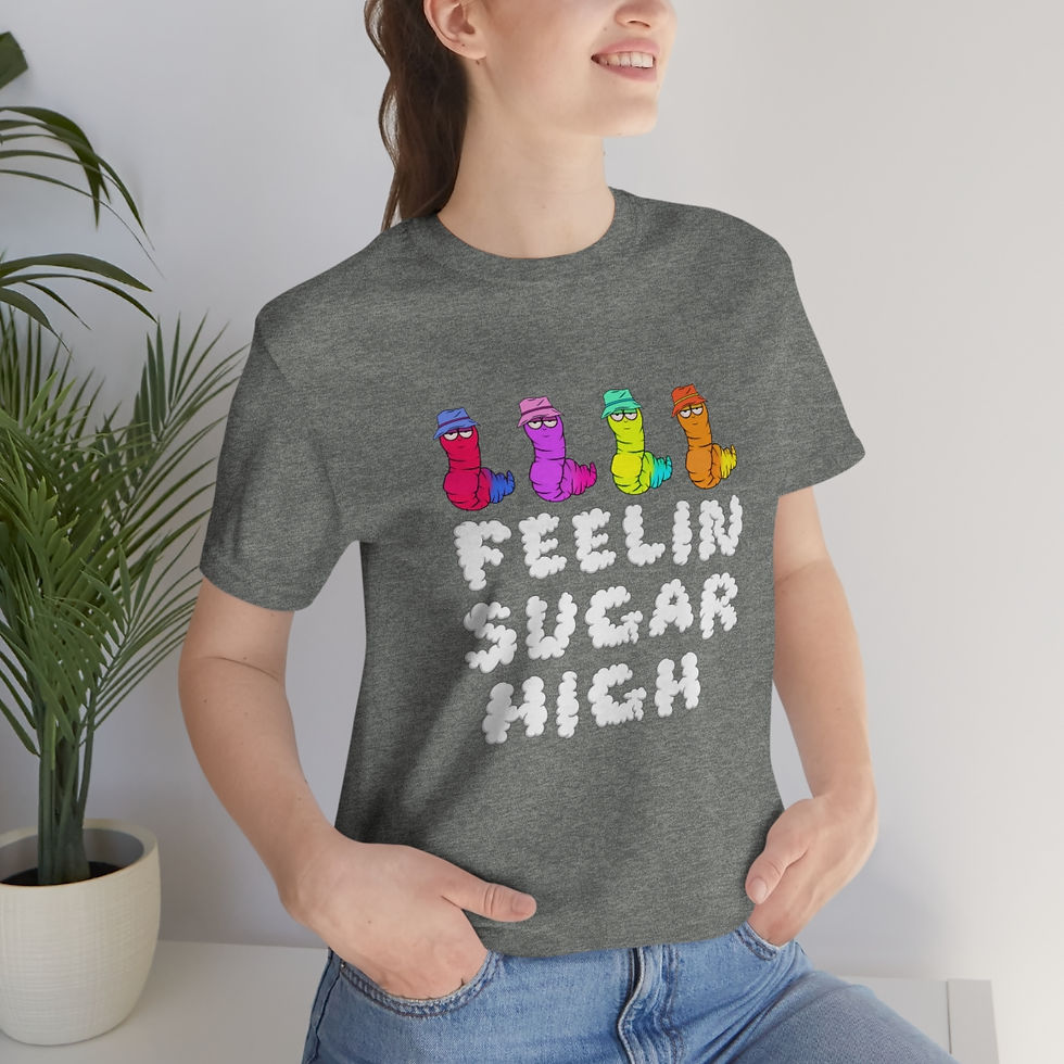 Thumbnail: Feelin Sugar High Gummy Worms - Unisex Jersey Short Sleeve Tee