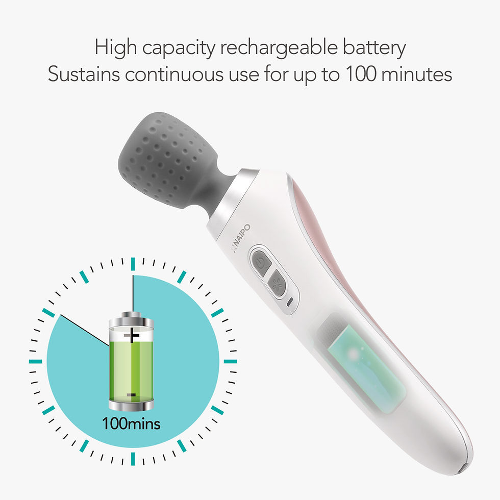 Thumbnail: NAIPO CORDLESS HANDHELD WAND MASSAGER