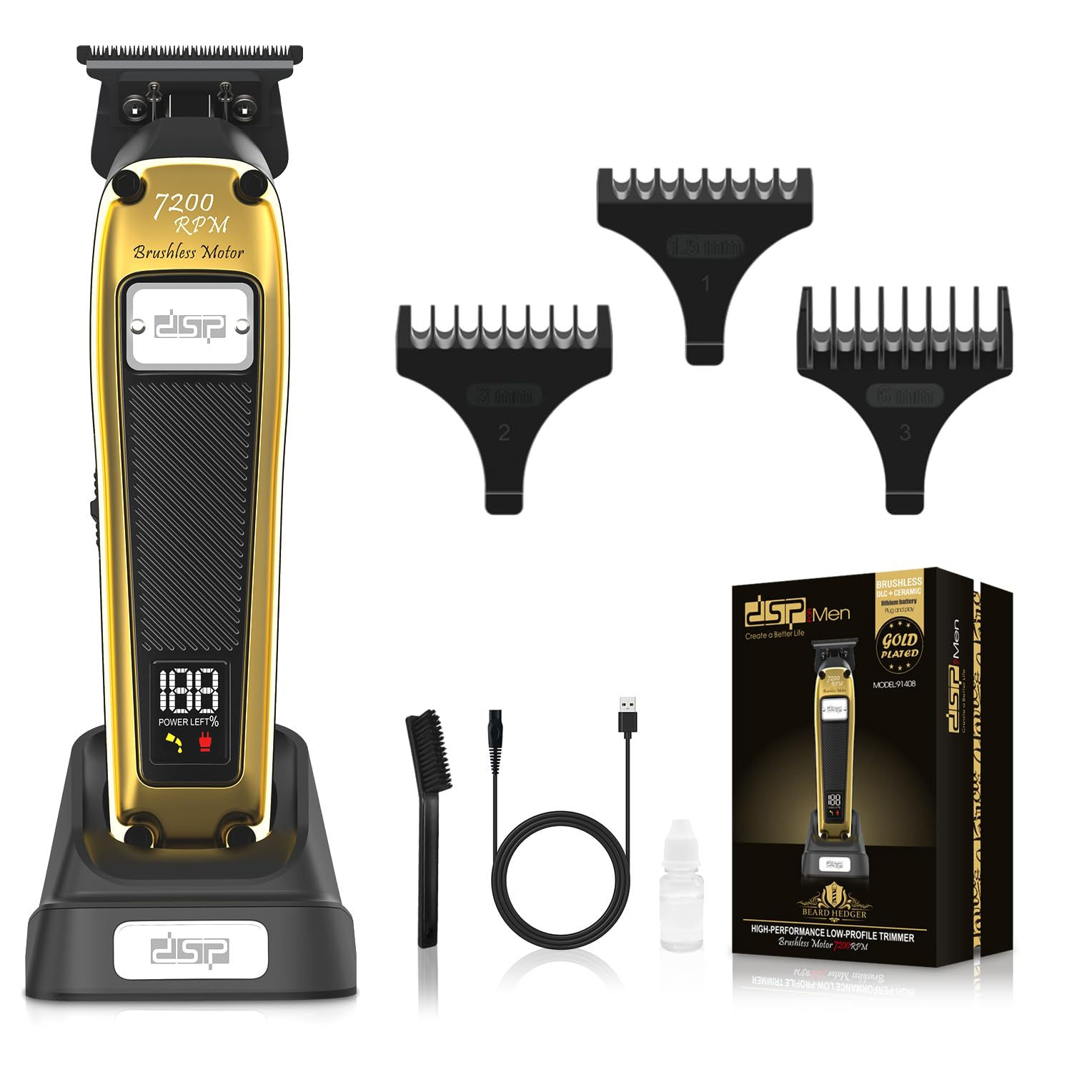 STEEL&STITCH Premium Digital Beard Trimmer