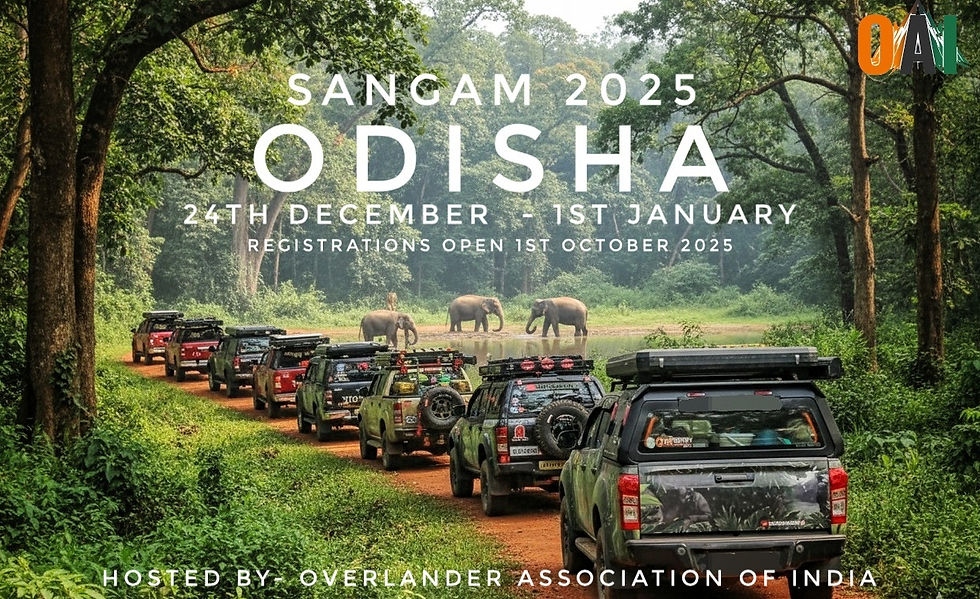 SANGAM 2025 Annual Overlanding Meetup in Odisha