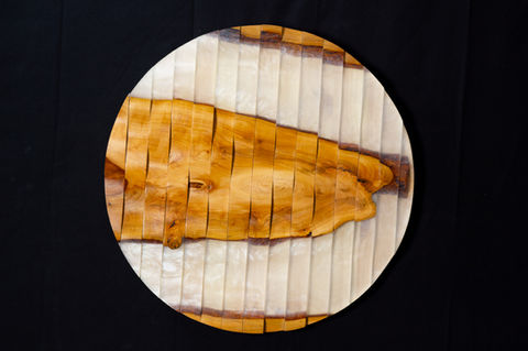 Wall art, wood and resin art