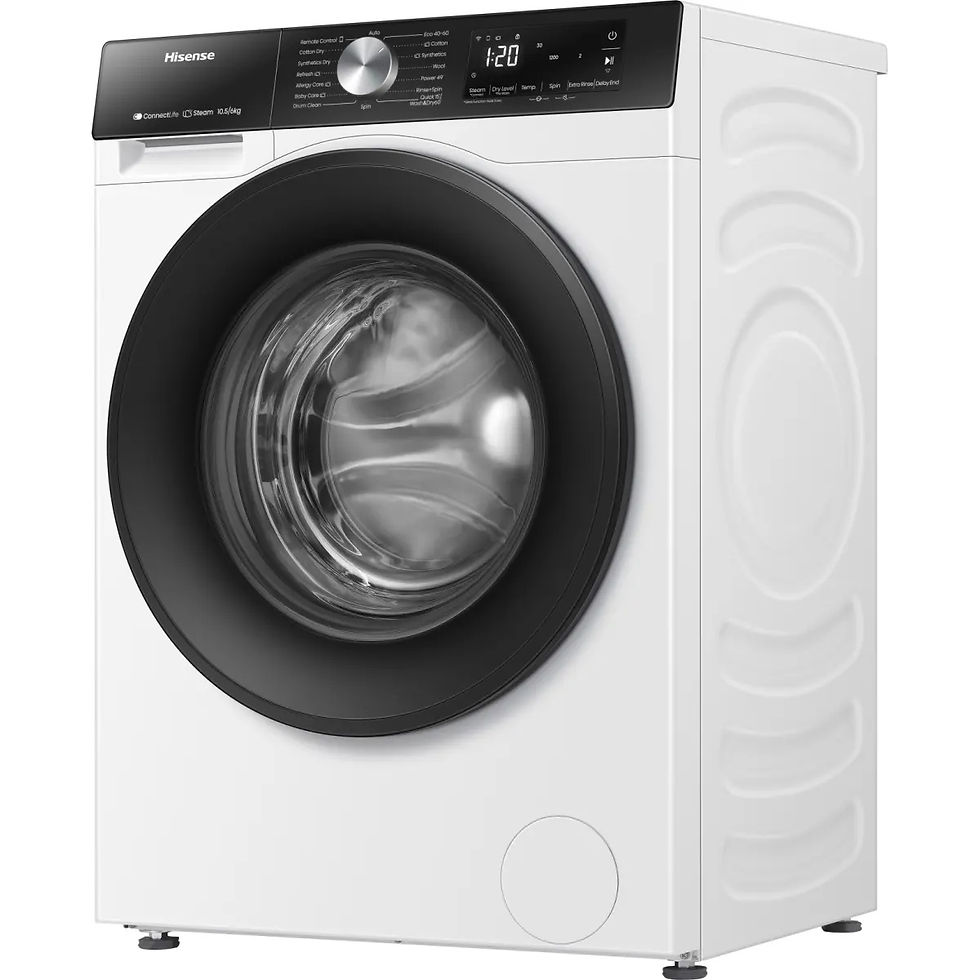 Thumbnail: Larese Tharese Hisense WD3S1043BW3 10.5 +6 Kg
