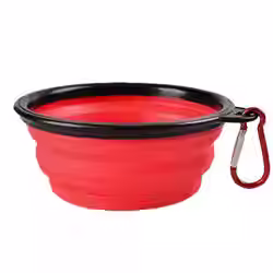 Hundenapf Silikon faltbar rot