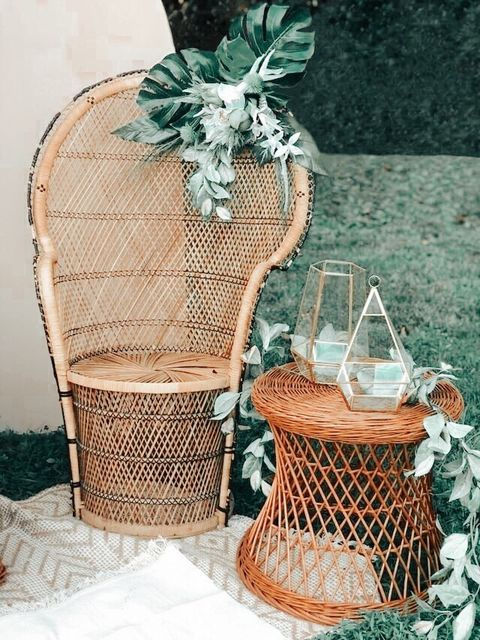 Thumbnail: Roxie Peacock Wicker Chair
