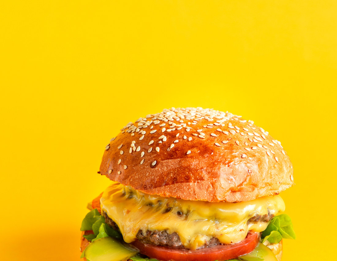 Double beef cheeseburger