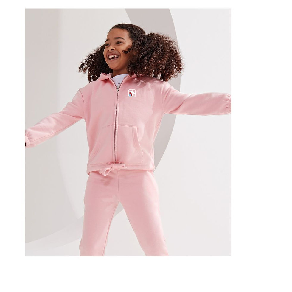 Thumbnail: Kids recycled cropped oversize full-zip hoodie
