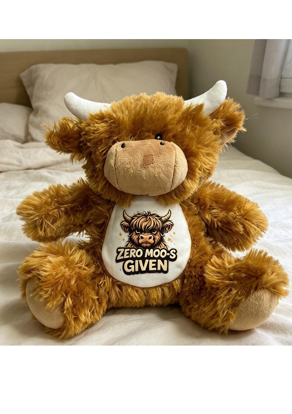 Cow Db Highland Cow Teddy | Snowland Embroidery
