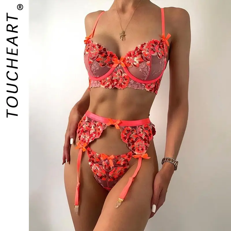 Sexy Lingerie Women's Bra and Underwear Set Women Large Bras Thong