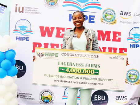 FROM CLASSROOM TO ENTREPRENEURSHIP: HIPE AWARDS OVER 4 MILLION FCFA TO SUPPORT ALUMNI BUSINESSES