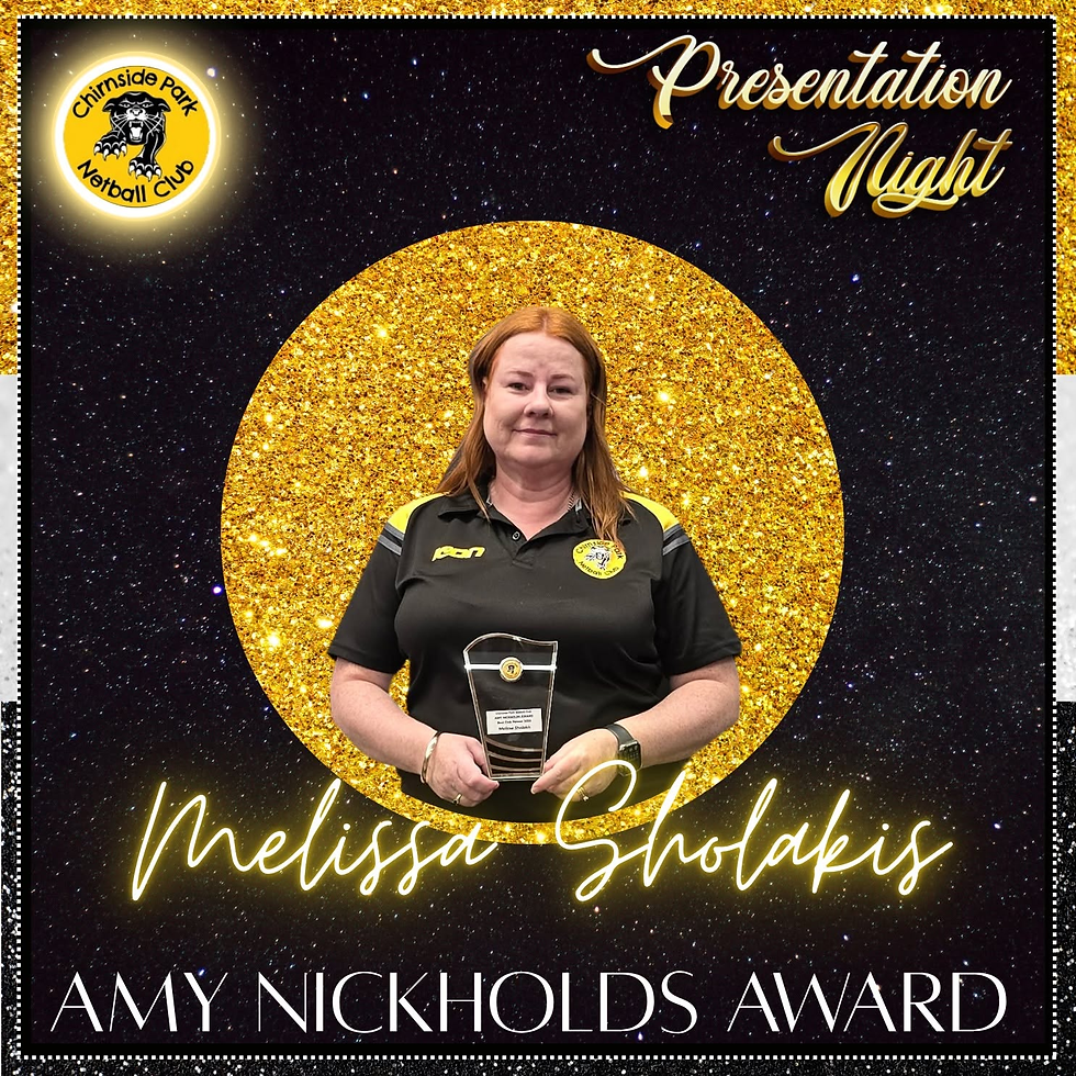 2026 Presentation Night - Amy Nickholds Award