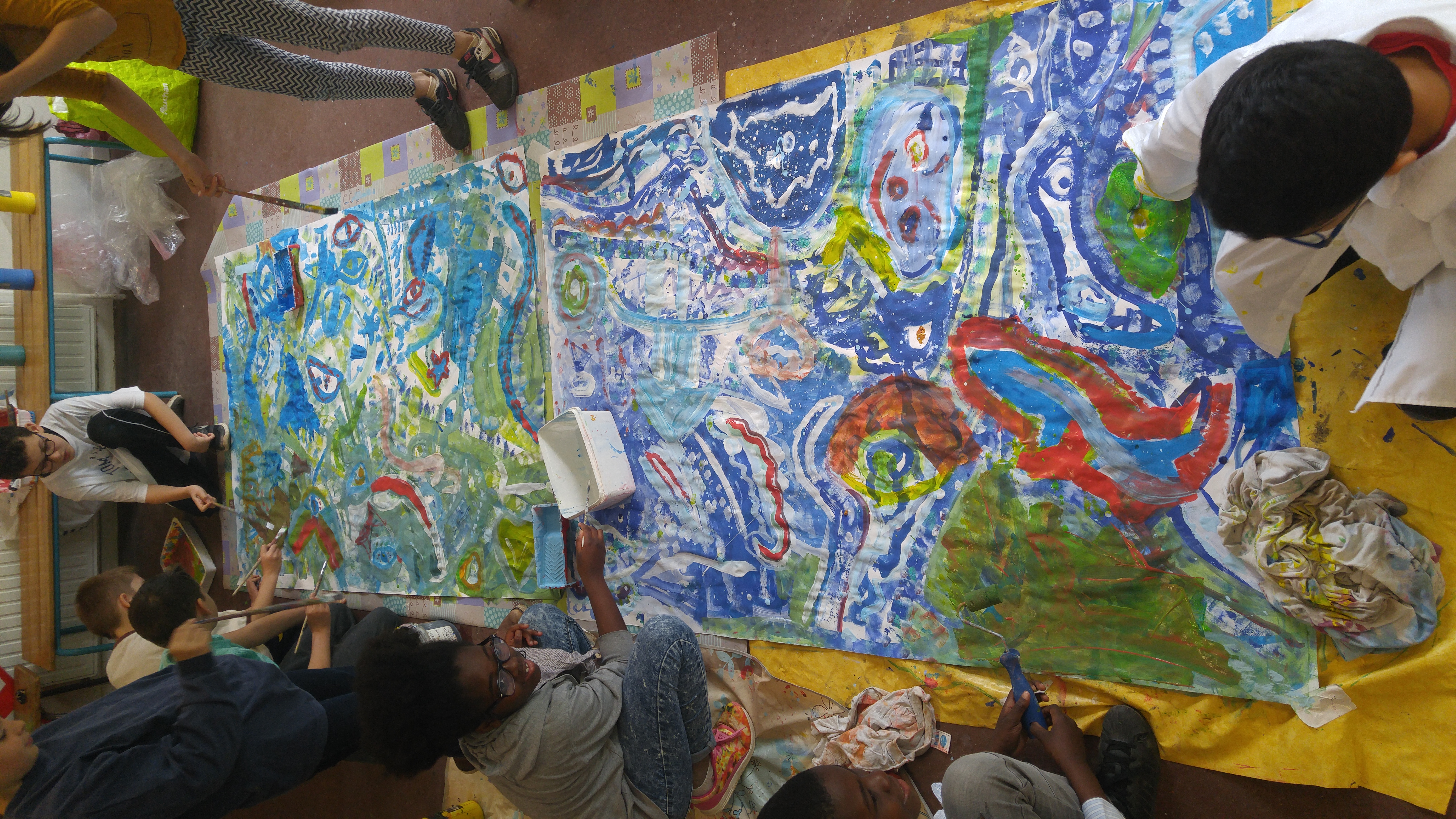 Peintures Participatives à l'école