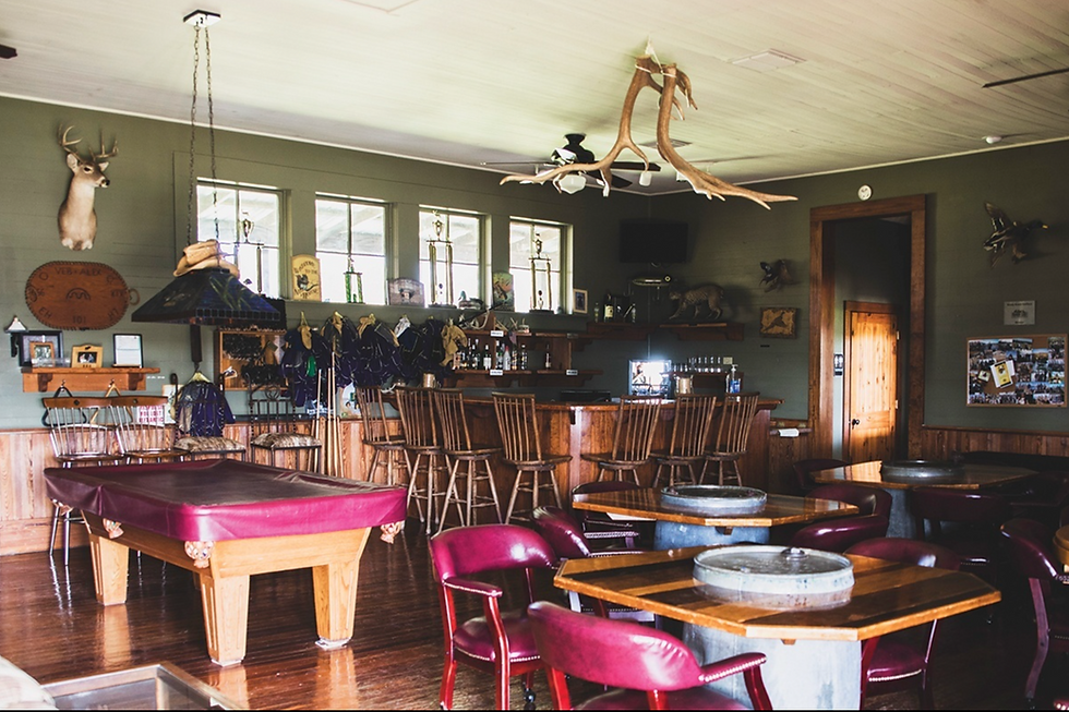 Inside of Main Hall at Moody Ranch Outfitters