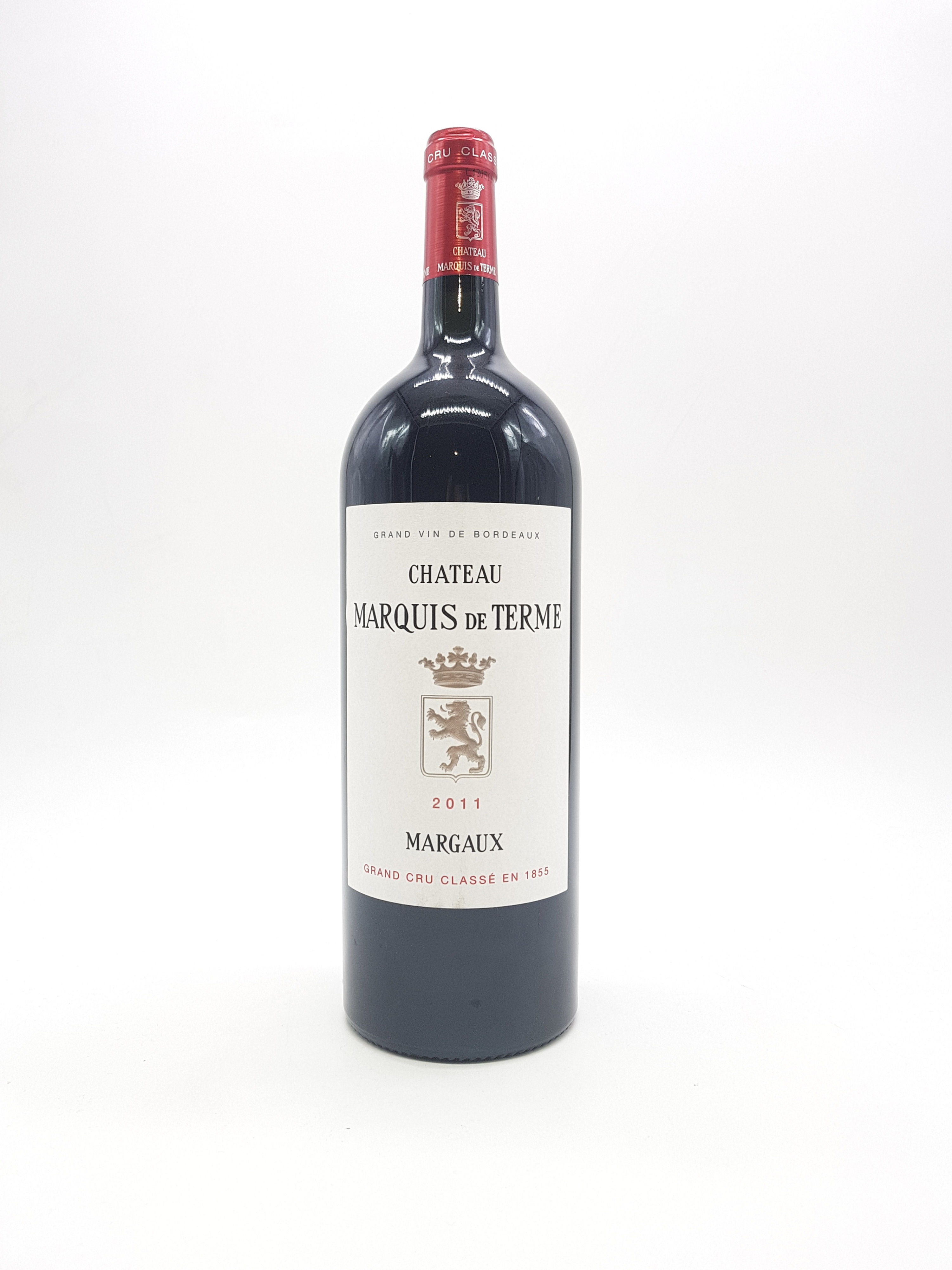 Magnum de vin rouge du Château Marquis de Terme 2011 en appellation Margaux.