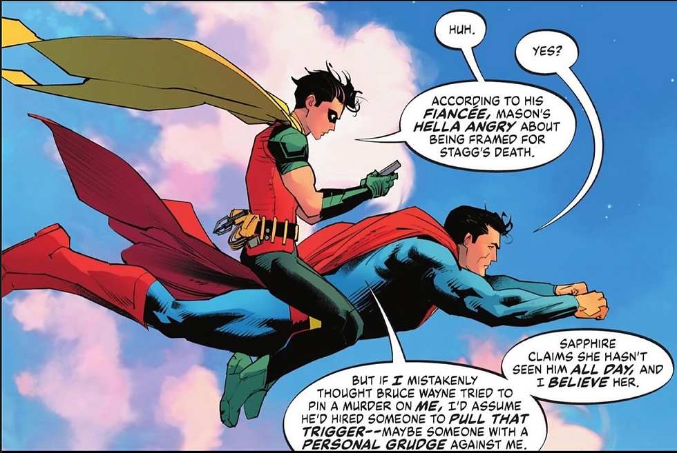 Courtesy DC Comics. Art by Dan Mora, colors by Tamra Bonvillain
