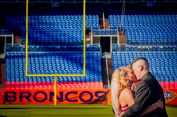 Broncos Football wedding